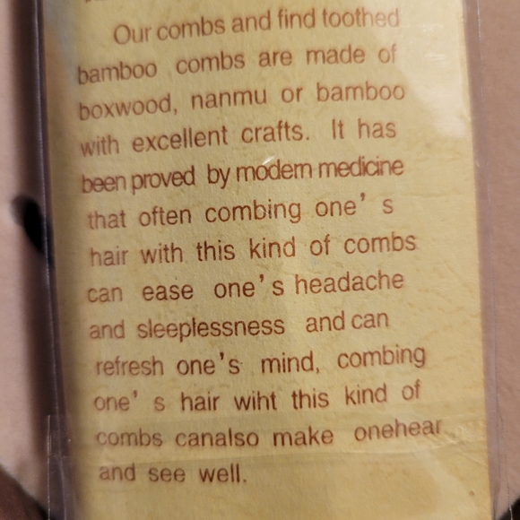 Chinese Comb Set of 4 - Picture 6 of 11